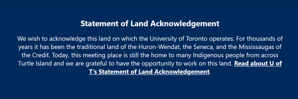 land acknowledgment